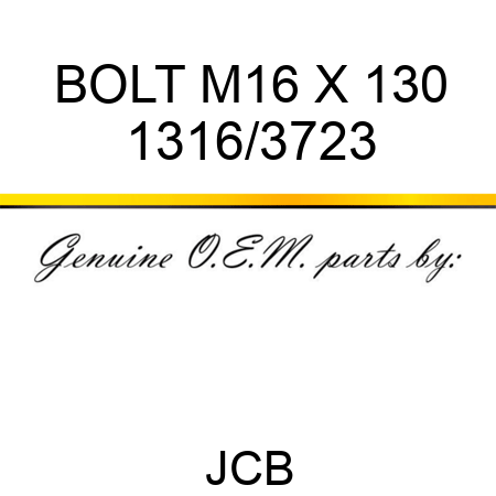 BOLT M16 X 130 1316/3723