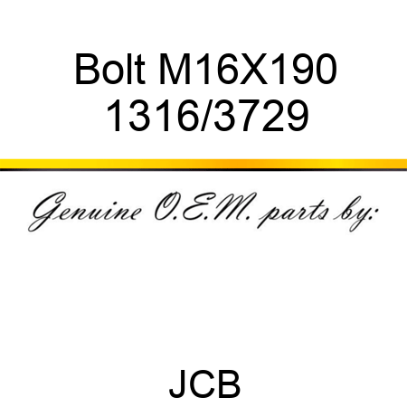 Bolt M16X190 1316/3729