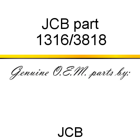 JCB part 1316/3818