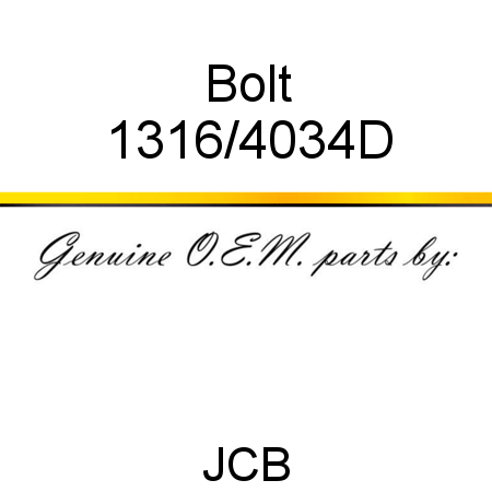Bolt 1316/4034D