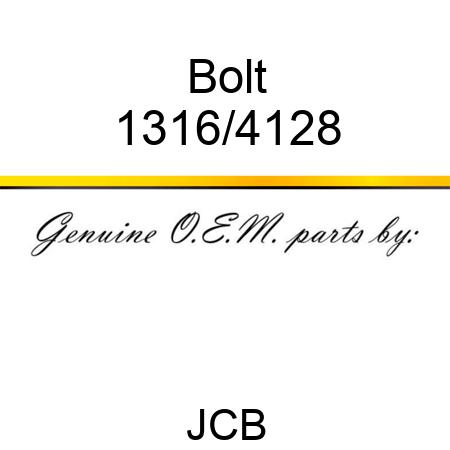 Bolt 1316/4128