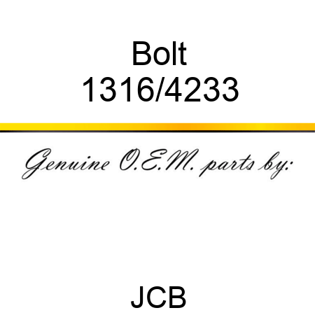 Bolt 1316/4233