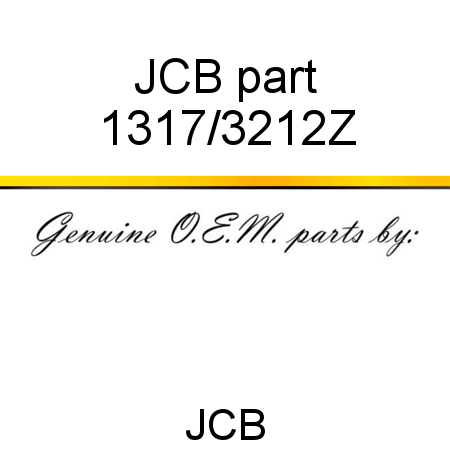 JCB part 1317/3212Z