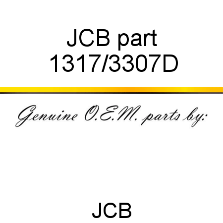 JCB part 1317/3307D