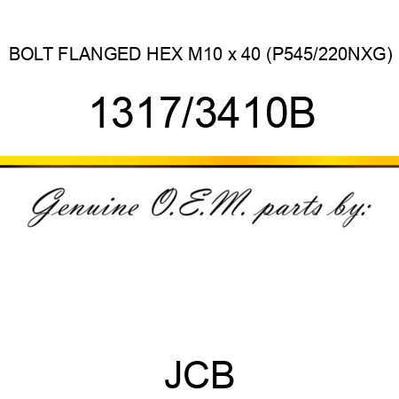 BOLT FLANGED HEX M10 x 40 (P545/220NXG) 1317/3410B