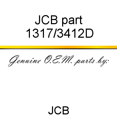 JCB part 1317/3412D