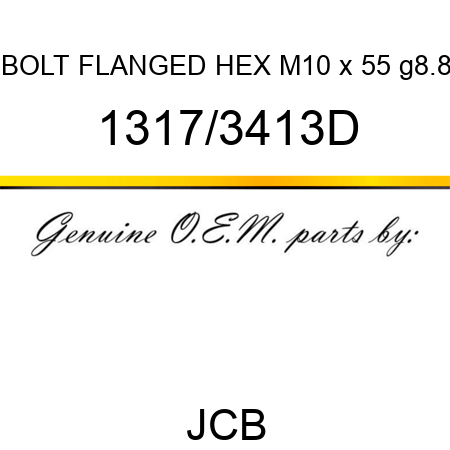 BOLT FLANGED HEX M10 x 55 g8.8 1317/3413D