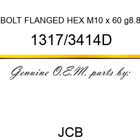 BOLT FLANGED HEX M10 x 60 g8.8 1317/3414D