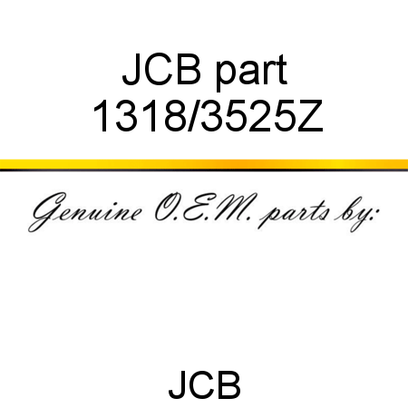 JCB part 1318/3525Z