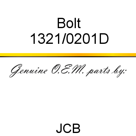 Bolt 1321/0201D