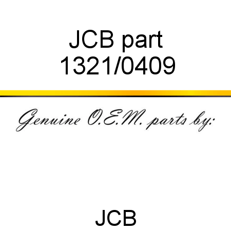 JCB part 1321/0409