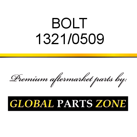 BOLT 1321/0509