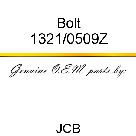 Bolt 1321/0509Z