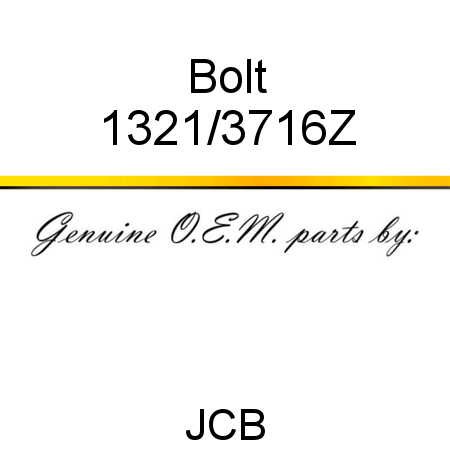 Bolt 1321/3716Z