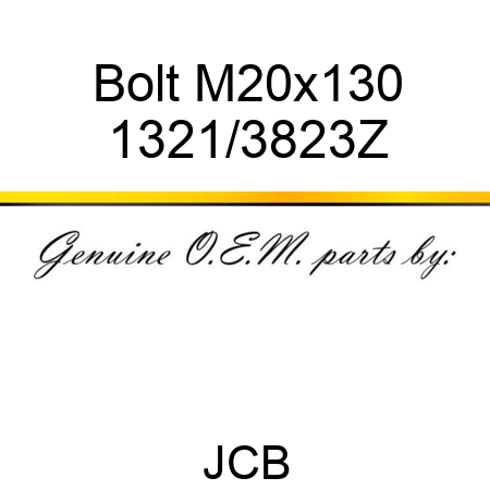 Bolt M20x130 1321/3823Z
