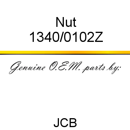 Nut 1340/0102Z