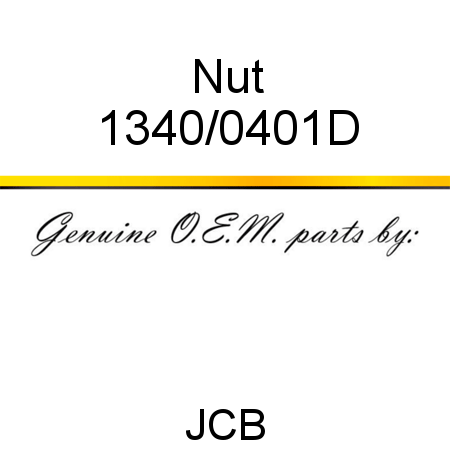 Nut 1340/0401D