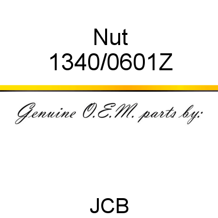 Nut 1340/0601Z
