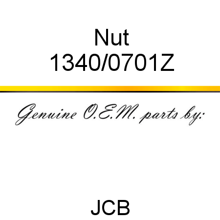 Nut 1340/0701Z