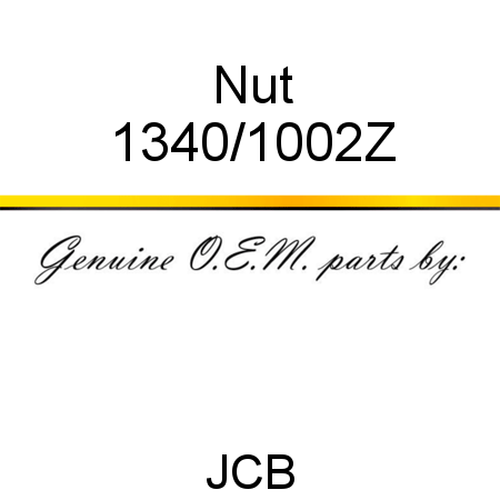 Nut 1340/1002Z