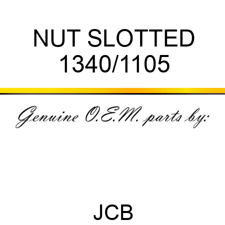 NUT SLOTTED 1340/1105