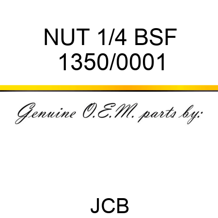 NUT 1/4 BSF 1350/0001