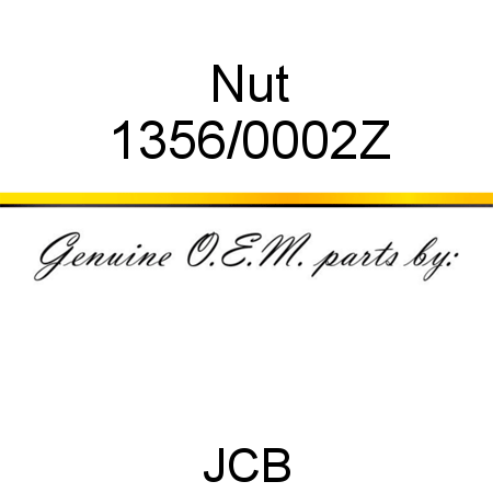 Nut 1356/0002Z