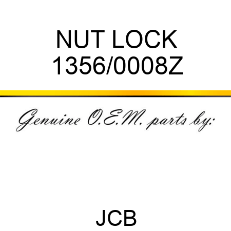 NUT LOCK 1356/0008Z