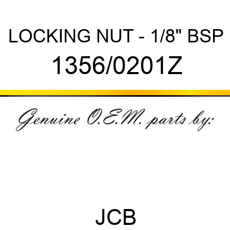 LOCKING NUT - 1/8