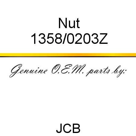 Nut 1358/0203Z