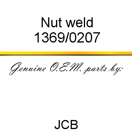 Nut, weld 1369/0207