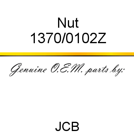 Nut 1370/0102Z