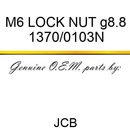 M6 LOCK NUT g8.8 1370/0103N