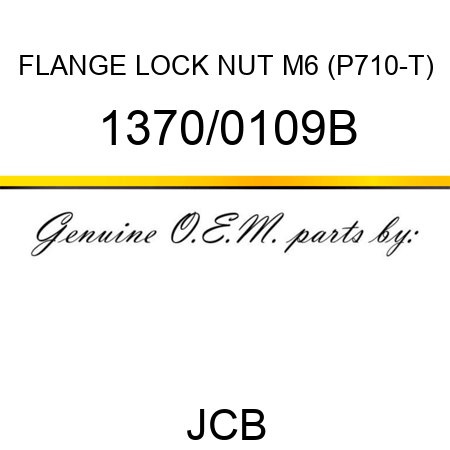 FLANGE LOCK NUT M6 (P710-T) 1370/0109B
