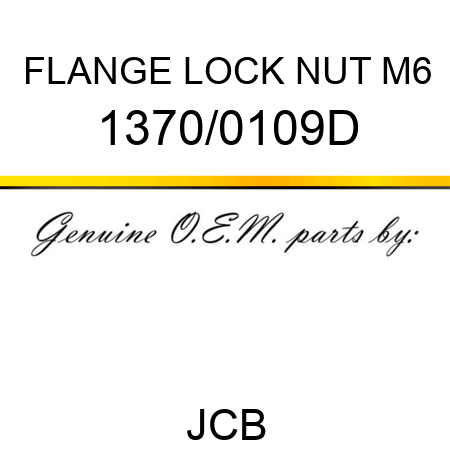 FLANGE LOCK NUT M6 1370/0109D