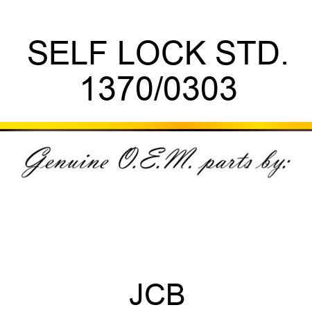 SELF LOCK STD. 1370/0303
