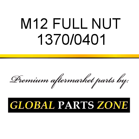 M12 FULL NUT 1370/0401