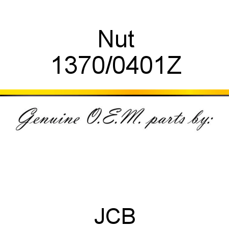 Nut 1370/0401Z