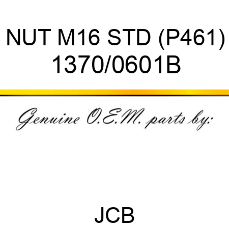 NUT M16 STD (P461) 1370/0601B