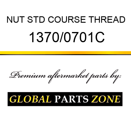NUT STD COURSE THREAD 1370/0701C