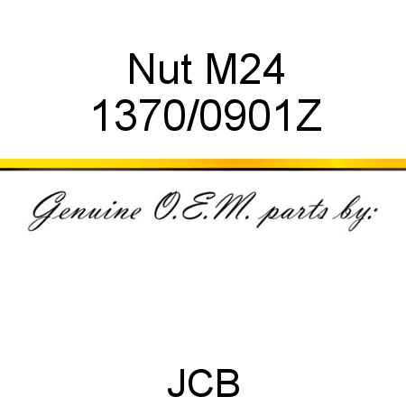 Nut, M24 1370/0901Z