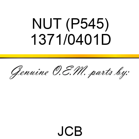 NUT (P545) 1371/0401D