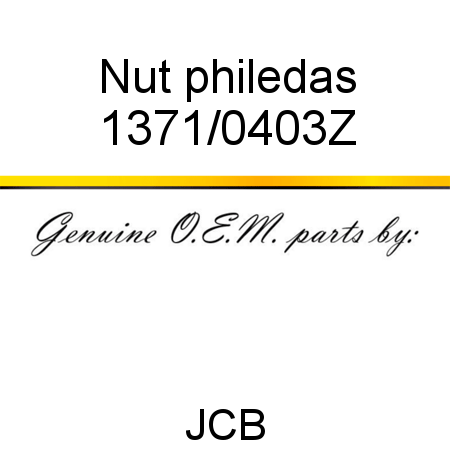 Nut, philedas 1371/0403Z