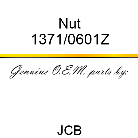 Nut 1371/0601Z