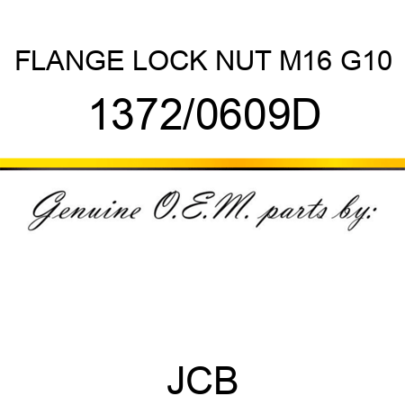 FLANGE LOCK NUT M16 G10 1372/0609D