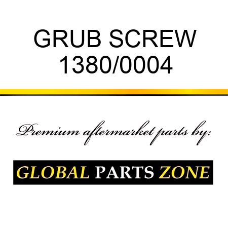 GRUB SCREW 1380/0004
