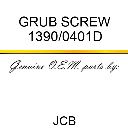GRUB SCREW 1390/0401D