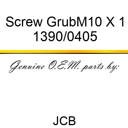 Screw Grub,M10 X 1 1390/0405