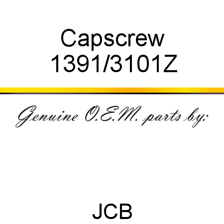 Capscrew 1391/3101Z