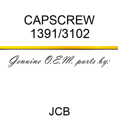 CAPSCREW 1391/3102